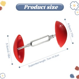 Gaaines 2 Pcs Shoe Stretchers for Women,Red Mini Adjustable Wide Feet Shoe Stretchers,Shoe Shaper for High Heel Sandal Leather Shoes(Red)