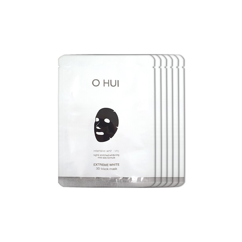 Ohui Extreme White 3D Black Mask X 6 Sheets /