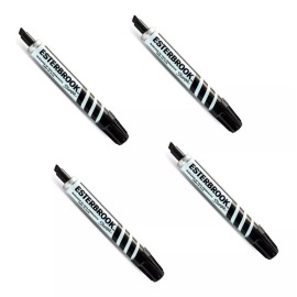 Sharpie 4 Piezas De Marcador Permanente Esterbrook Sharpie Negro