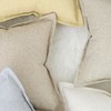 Madizz Set of 2 Linen Cushion Covers with Wide Edge,