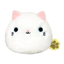 Sanei Boeki Cat Cockango White (Reprint) W 3.5 x D 3.1 x H 2.8 inches (9 x 8 x 7 cm) Plush Toy