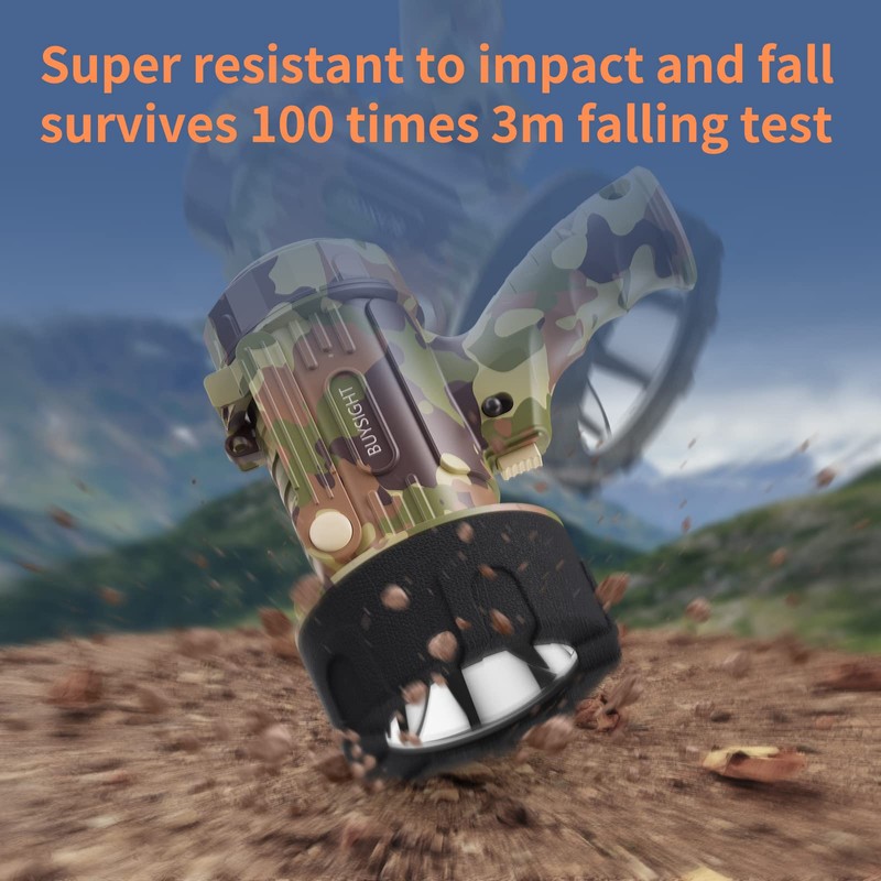 BUYSIGHT Rechargeable Spotlight Flashlight,1000000 LMS Hand held Spot Lights IP67