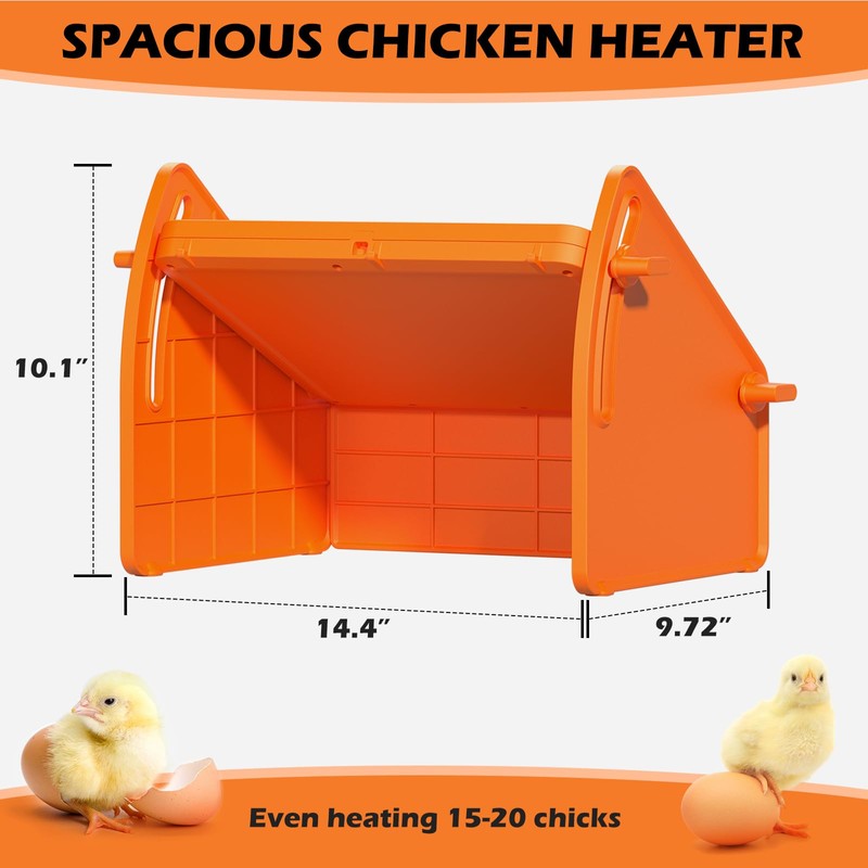 Sindarhor Heating Brooder Plate for Chicks Ducklings, Adjustable Brooder House