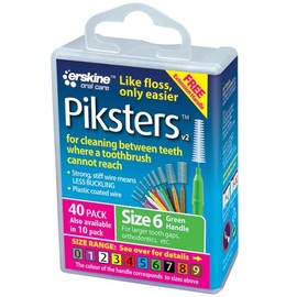 Piksters Buy Piksters Size 6 Green 40 Pack Online