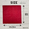 MDSTYLE 100% Cotton Solid Color Bandana for Men & Women