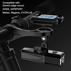 Garmin out front Mount - Bike Computer Mount for XOSS iGPSPORT Meilan Magene CYCPLUS Garmin Edge Mount GPS Garmin Mount MTB Bike Handlebar Holder for Bike Cycling Computer (AS90)