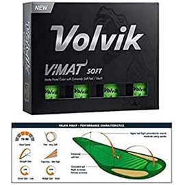 Volvik Unisex's Vimat Golf Ball, Green, one size