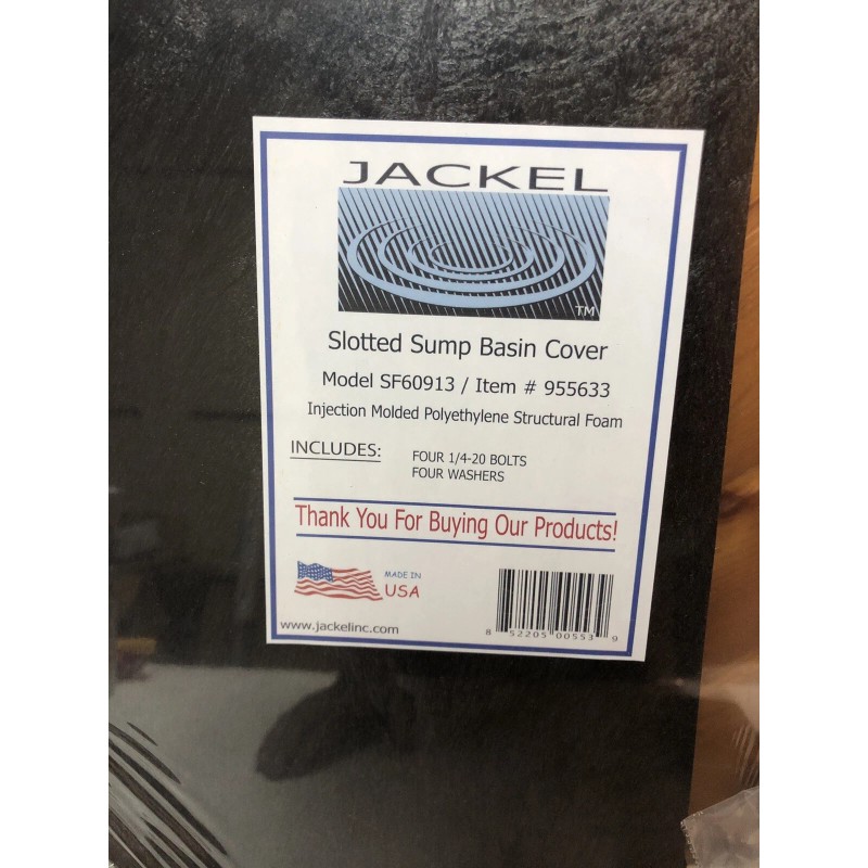 Jackel Slotted Sump Basin Cover (Model SF60913) Brand New