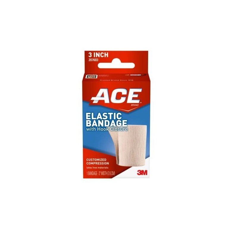 Ace Elastic Bandage Customized Compression Hook Closure 3 Inch Latex