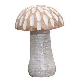 Antikas - Wooden figure, mushroom, small, plant, mushroom figures, decoration