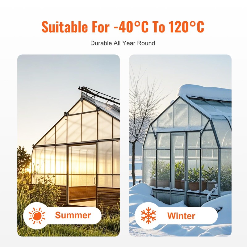 VEVOR 24 Pack Polycarbonate Greenhouse Panels, 2' X 4' X