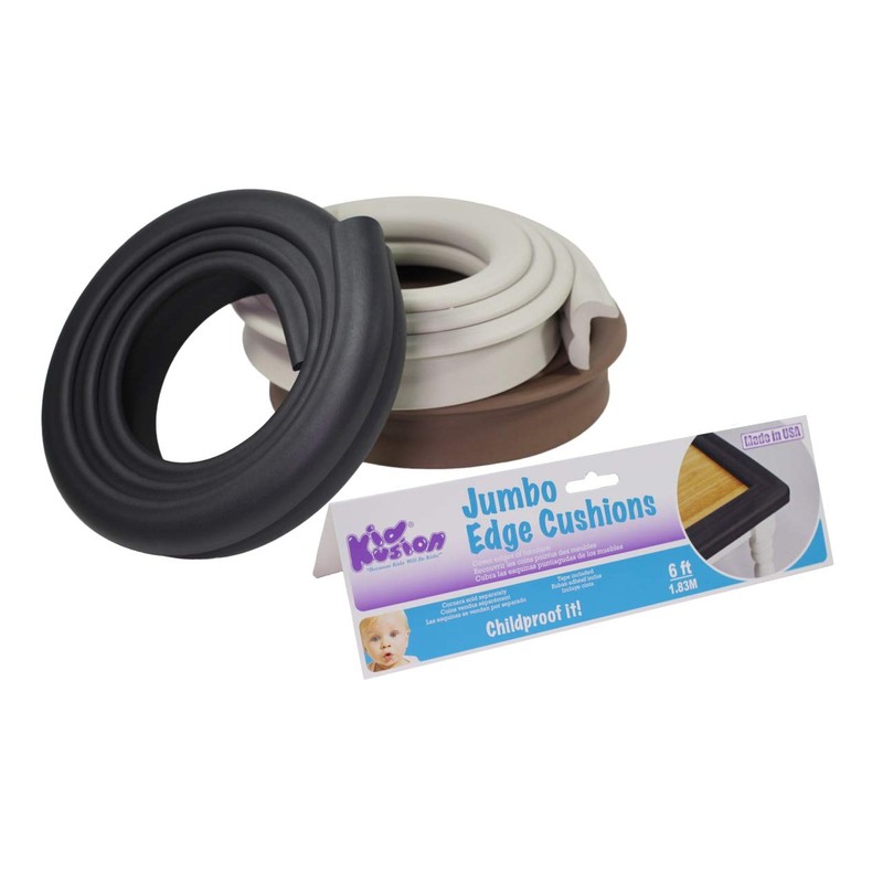 Kidkusion Jumbo Edge Cushion | Taupe | 6ft | Made