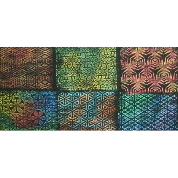 Cedar Canyon Textiles Artist's Paintstiks Rubbing Plates, Triangles, 6-Pack
