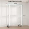 FUTASSI P3 Rolling Clothes Rack, Clothing Racks for Hanging Clothes,