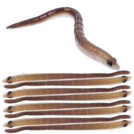 Toddmomy 1 10pcs Lifelike Worms Trick Toy Plastic Swimbait Fishing Bass Lure Baits Saltwater Fishing Bait Perch Pike Walleye Trout Worm Artificial Lures Fishing Gear Bionic to Rotate, K0F03M71458C2L5ZLTZDL