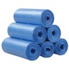 Saedy 4 Gallon Small Kitchen Trash Bags, 15 L Blue