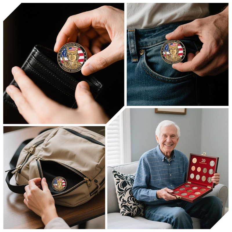 Female Veterans Challenge Coin 5PCS