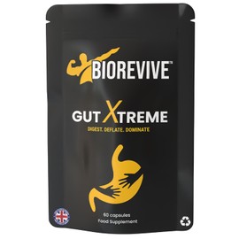 BioRevive Gut Xtreme – Advanced Gut Repair for Men & Women – Bloating Relief, Digestion Support & Gut Cleanse with Ginger, Dandelion, Fennel & Marshmallow – Reduces Water Retention & Soothes Gut Linin