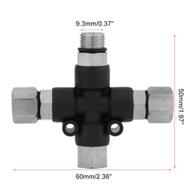 1/8 3 Way Airbrush Air Hose Manifold Adaptor Splitter for Multiple Airbrush, Easy to Use with Uniform 1/8 BSP Threads