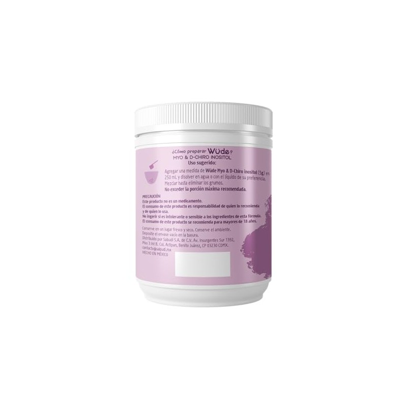 Myo Chiro Inositol Suplemento Polvo Ácido Fólico Vitamina Zinc 200