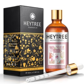 HEYTREE Rose Essential Oil 100ml Natural Rose Essential Oils Perfect for, Skin Care,Hair Care,Massage,Bath