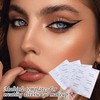 128 Pcs Eyeliner Stencil,Eyeliner Stamp,Eyeshadow Transfer Stickers,Eyeshadow Stencils,Cat Eyeliner Stencils