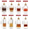 SuproBarware GLass Bitters Bottle 8pcs Set for Cocktail with Zinc