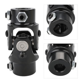 WMPHE 5/8"-36 Spline x 3/4" DD Single Steering Shaft Universal U Joint, 83mm (3-1/4"), Working Angle 35° Degree