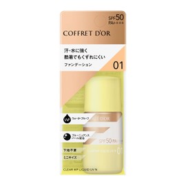 Coffredor Clear WP Liquid UVn 01 SPF50, PA++++ Foundation, Light Skin Tone