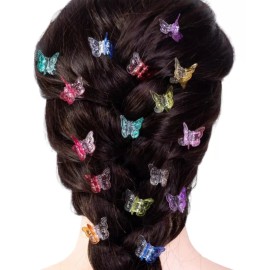 KH 10 Pares De Mini Pinzas Mariposa Colores Cabello Niñas Dama