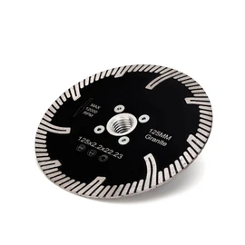 Casaverde 5" Diamond Granite Blade with Removable 5/8-11 Thread Cuts for Granite,Marble,Engineered Stone and Ceramic Tiles