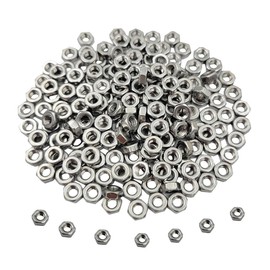 Tom's world 100pcs M3-0.5 Hex Nut Stainless Steel 304(18-8) Metric Hexagon Nut for Bolts, Bright Finish, Full Thread (M3)