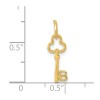 Unbranded 14K Yellow Gold B Key Charm