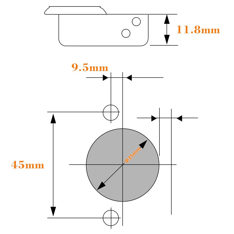 TamBee 110 Degree Hinges Frameless Cabinet Hinges Hydraulic Adjustable Mounting
