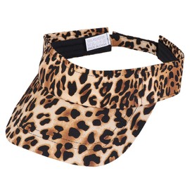 Gorra de béisbol con estampado de leopardo para mujeres y hombres, ajustable, protección solar, moderna, vacía, color café, Marrón, Large