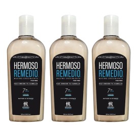 Pack Shampoo Anticaida Crecimiento Acelerado Anticaspa Reparador Hidratante Para Hombre Hermoso Remedio ® 250 ml x 3 unidades