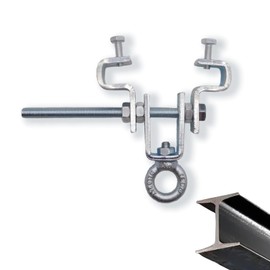 YUEERIO Heavy Duty Steel Beam Clamp for Heavy Bag Suitable I-Beam 2.48" to 8.46" Can Withstand 550 pounds 1pack