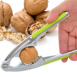 Butyeak Professional Nutcracker, Nutcracker, Walnut Cracker, Stainless Steel Nutcracker, Heavy Shell Cracker, Seafood Cracker, Walnut Opener Tool with Non-Slip Handle