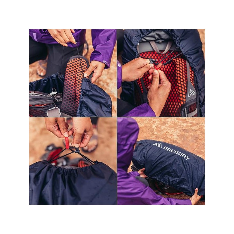 Gregory Raincover 30L Unisex Backpacking Pack, Rain Forest