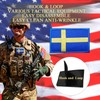 EmWoot 2PCS Sweden Flag Patch Embroidered Morale Patch Military Tactical