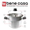 Bene Casa - Aluminum Flan Mold Double Boiler with Glass