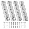 PATIKIL 4pcs Small Piano Hinges 2.6" x 0.6" Mini 90