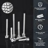 sourcing map M4 x 6mm 304 Stainless Steel Phillips Pan