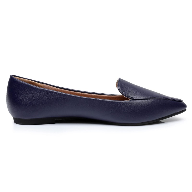 VenusCelia Funkier Zapatos planos para mujer, azul marino, (Navy Pu),