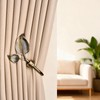 SUQ I OME Vintage Leaf Shaped Curtain Holdbacks, Bronze, 1