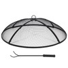 Lineslife Fire Pit Spark Screen, Fire Pit Screen 30 Inch