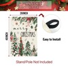 Christmas House Flag 28x40 Inch Large Winter Pine Trees Farmhouse