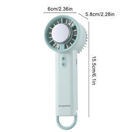 Handheld Fan, Personal Fan For Camping, 3 Wind Speed Ice Compress Cooling Device, Portable Handheld Fans, Ice Cooling Fan, Quiet Small Fan For Work Study Travel Outdoor Sports