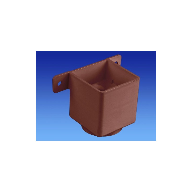 Wavin OSMA 4T823 Brown Pipe Connector and Bracket for 61mm