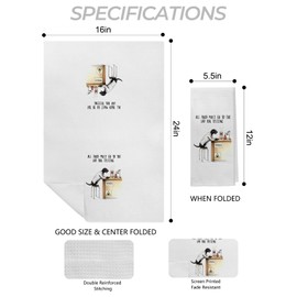 Black Lab Gifts Kitchen Towels, Black Labrador Gifts Hand Towels for Bathroom, Black Labrador Retriever Gifts Dish Towels Tea Towels for Kitchen, Golden Retriever Gifts, 16x24 Inch